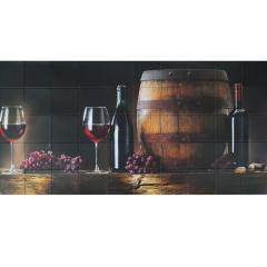 Фото Декоративная 3D-панель ПВХ Вино 960х480х5 мм Пластмаркет  - Магазин MASMART