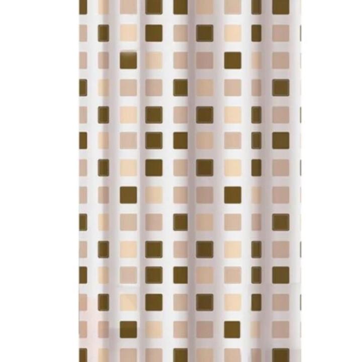 Фото Шторка для ванної PEVA Vanstore Mosaic beige 180х200 см (51404)  - Магазин MASMART