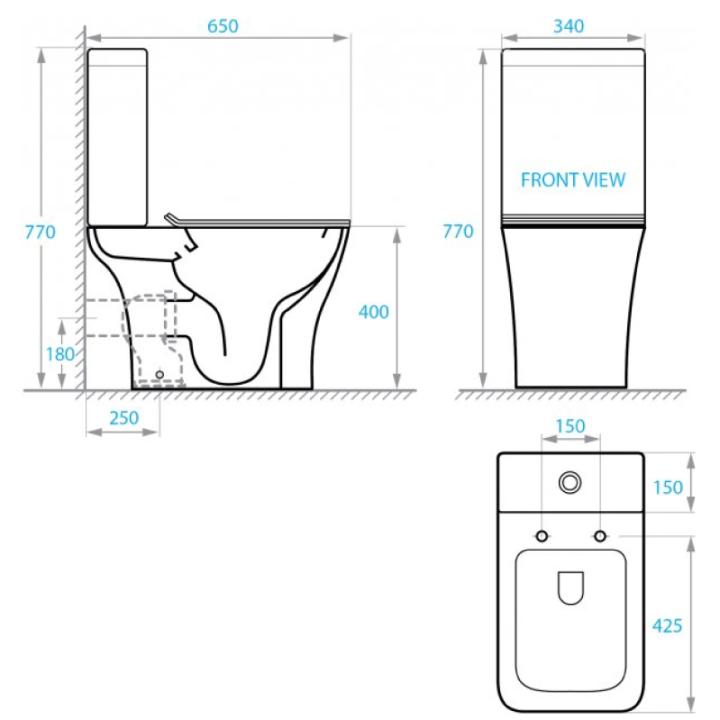 Фото Компакт напольный Koller Pool Trend с сиденьем soft-close+бачок TR-0650-RC-C+TR-0650-RC-T  - Магазин MASMART