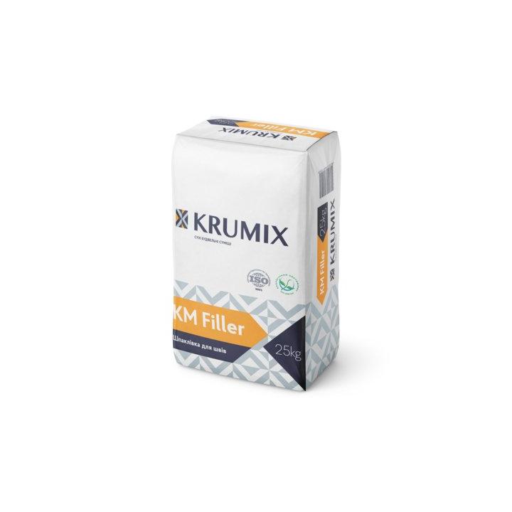 Фото Шпаклевка гипсовая для швов KRUMIX Filler универсальная 25 кг - Магазин MASMART
