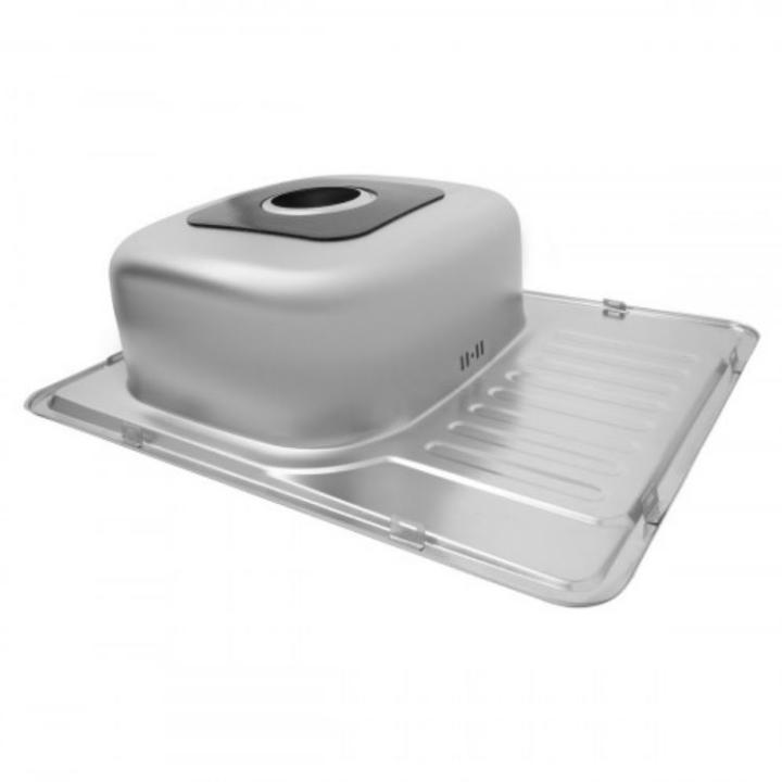 Фото Кухонная мойка Kroner KRP Satin – 6350 (0,8 мм)  - Магазин MASMART