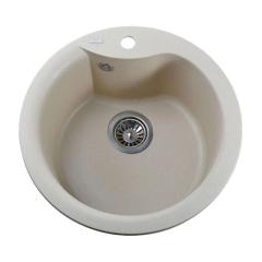 Фото Мийка гранітна Globus Lux Orta d485 (слонова кістка)  - Магазин MASMART