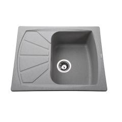 Фото Мийка гранітна Globus Lux Tana 610х500 мм (сірий камінь)  - Магазин MASMART