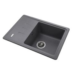 Фото Мийка гранітна Globus Lux Mono 620х435мм (сірий металік)  - Магазин MASMART