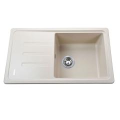 Фото Мийка гранітна Globus Lux Lugano 780х435мм (слонова кістка)  - Магазин MASMART