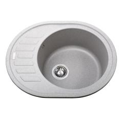 Фото Мийка гранітна Globus Lux Arno 620х500мм (сірий камінь)  - Магазин MASMART