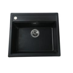 Фото Мийка гранітна Globus Lux Volta 560х500мм (чорний)  - Магазин MASMART