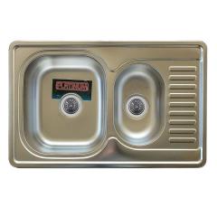 Фото Мийка врізна Platinum 7850D (мікродекор) 780х500х190мм (0,8)  - Магазин MASMART