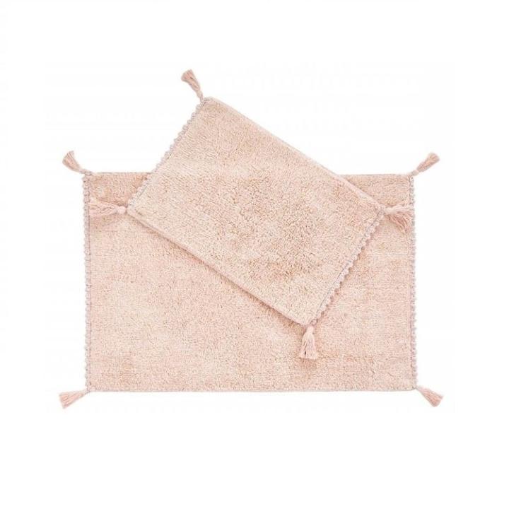 Фото Набір килимків для ванної кімнати Angel pembe-I 60х90+40х60 см рожевий - Магазин MASMART