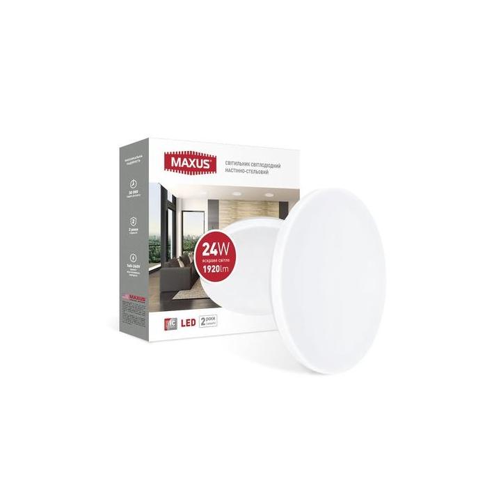 Фото Світильник LED Maxus 1-MСL-01-C LCL-2441-C 24W 4100K коло - Магазин MASMART