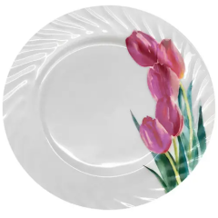 Фото Тарілка десертна Тюльпани STENSON 8" 20,5 см NA005254  - Магазин MASMART