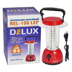Фото Ліхтар-світильник аварійний DELUX REL-106 4W 84 LED з...  - Магазин MASMART