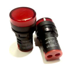 Фото Сигнальная лампа AD16-16DS 220V AC/DC (красная)  - Магазин MASMART