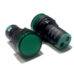 Фото Сигнальная лампа AD16-16DS 220V AC/DC (зеленая)  - Магазин MASMART