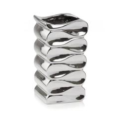 Фото Ваза кераміка хвиля SILVER 31.115.26  - Магазин MASMART