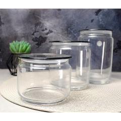 Фото Набор банок для сыпучих продуктов Luminarc Plano Grey 3...  - Магазин MASMART