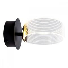 Фото Бра настінне світлодіодне акрілове Sirius N 3705-1 BLACK 12W  - Магазин MASMART