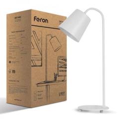 Фото Настільний світильник Feron Е27 DE1440 під лампу білий  - Магазин MASMART