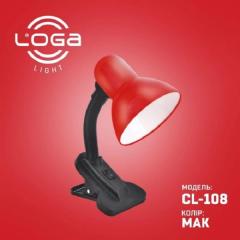 Фото Светильник настольный LOGA Е27 на прищепке мак  - Магазин MASMART