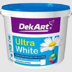 Фото Фарба інтер'єрна акрилова матова Ultra White DekArt для...  - Магазин MASMART