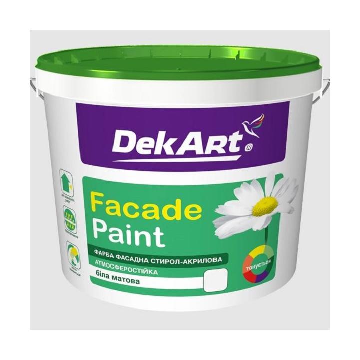 Фото Краска фасадная акриловая DekArt Faсade Paint 1,2кг матовая - Магазин MASMART