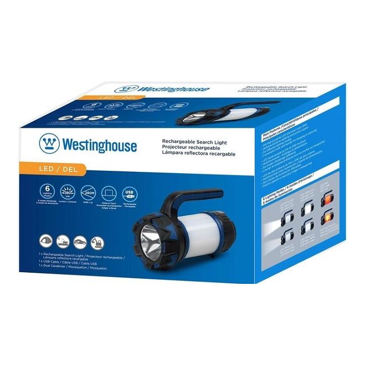 Фото Ліхтар пошуковий-світильник LED Westinghouse 5W LED WF215 з функцією Power Bank + Мicro USB кабель в комплекті  - Магазин MASMART