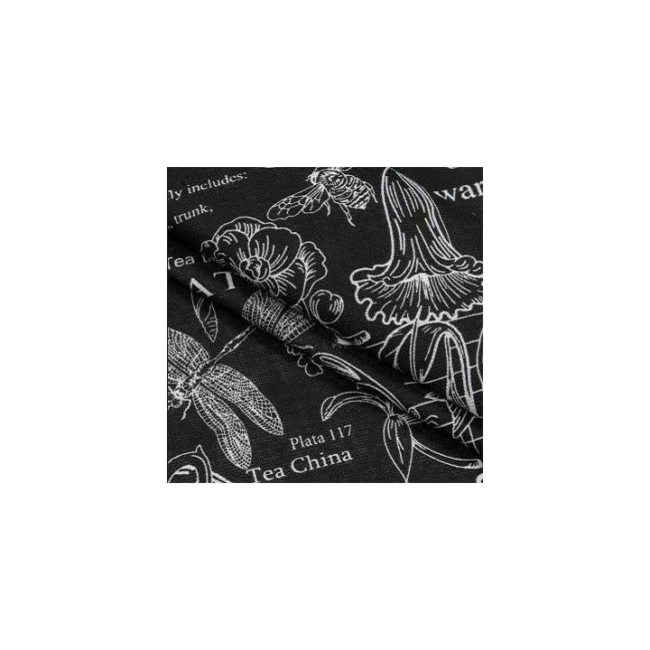 Фото Скатерть 150х180 лен Версаль черный  - Магазин MASMART