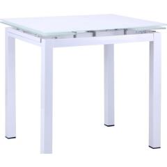 Фото Стіл Корфу (база білий/скло білий) 800/1250х650х770  - Магазин MASMART