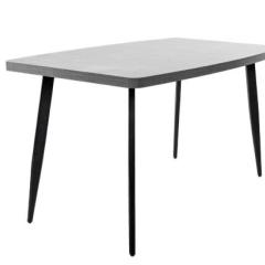 Фото Стол обеденный AMF Cosmos бетон 1400х800х750  - Магазин MASMART