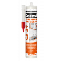 Фото Герметик силіконовий універсальний Ceresit CS24 (білий)...  - Магазин MASMART
