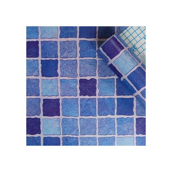 Фото Пленка на самоклейке синяя мозаика 0,45х10м 10366 R - Магазин MASMART