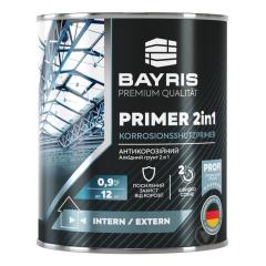 Фото Грунт антикорозійний PRIMER 2в1 BAYRIS 0,9 кг сірий  - Магазин MASMART