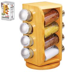 Фото Набор для специй с деревянной подставкой Woody Stenson...  - Магазин MASMART