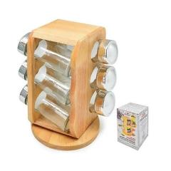 Фото Набор для специй с деревянной подставкой Woody Stenson...  - Магазин MASMART