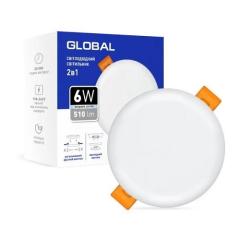 Фото Світильник вбудований LED Global 1-GSP-01-0641-RS 6W...  - Магазин MASMART
