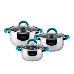 Фото Набір посуду RINGEL Promo 6 предметів 1.6+2.3+3.2 л...  - Магазин MASMART