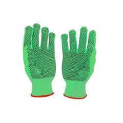 Фото Перчатки "Виса-Электро" черные+зеленые ПВХ-точка 10-й...  - Магазин MASMART