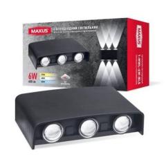 Фото Светильник светодиодный Maxus MWL 6W 3CCT IP65 BL Square...  - Магазин MASMART