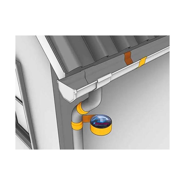 Фото Герметизирующая лента AQUATAPE Brown 100 мм х 10 м коричневый  - Магазин MASMART