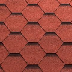 Фото Битумная черепица MATIZOL Uni Strong Сота красная (3...  - Магазин MASMART