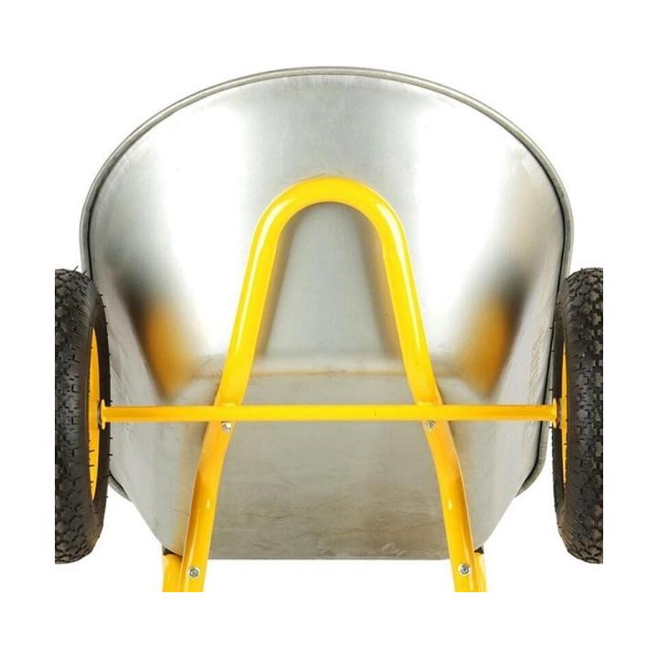 Фото Тачка будівельна BudMonster 2-колісна 75 л 150 кг пневмоколесо 3.5х8 (01-008)  - Магазин MASMART