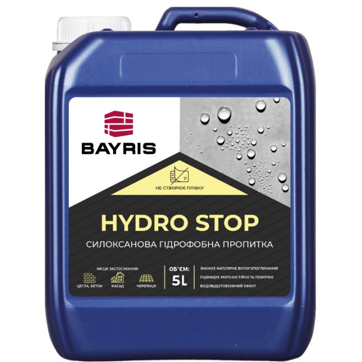 Фото Гідрофобна пропитка BAYRIS Hydro Stop 5 л силоксанова - Магазин MASMART