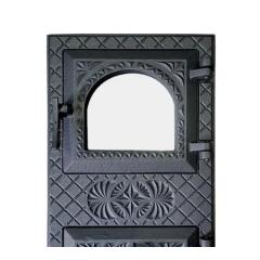 Фото Дверцята спарені чавунні Вікторія 290х505 з термосклом  - Магазин MASMART