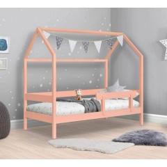 Фото Дитяче ліжко-будиночок Сканди 160х80 см рожеве/м'ятне Stemma  - Магазин MASMART