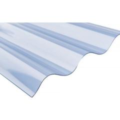 Фото Лист ПВХ Ондуклер 76/18 2х0,9м прозорий хвиля 0,8мм  - Магазин MASMART