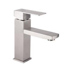 Фото Змішувач для умивальника Lidz Kubis NKS 001F Nickel  - Магазин MASMART