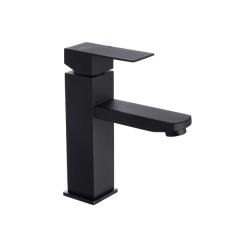 Фото Змішувач для умивальника Kroner Kubus-SCH010 чорний  - Магазин MASMART