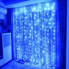 Фото Гирлянда на 240 диодов LED Водопад (Шторка) Blue 2/2м  - Магазин MASMART