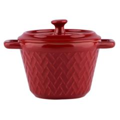 Фото Горщик для запікання з кришкою PEPPER 10 см 0,3 л (PR-3210)  - Магазин MASMART