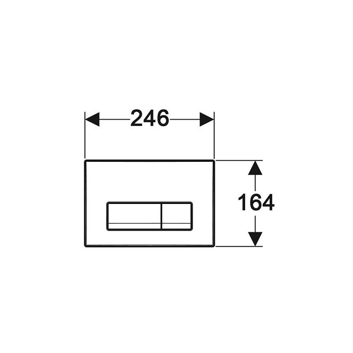 Фото Кнопка смыва Geberit Delta 50 115.119.DW.1  - Магазин MASMART